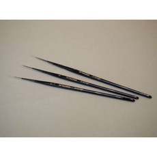 豐園漆藝資材行 日製 根朱替代用筆 漆藝 蒔繪 三入組, 1個, 10/0 (細), 10/0 (細)