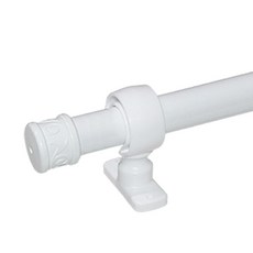 한국레일갤럭시 25mm 원형 커튼봉 커텐봉, 화이트