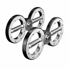 LIDAK 4.0 健身滾輪器, 銀色, 1個