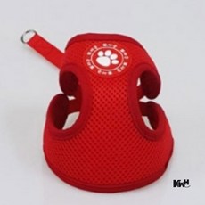 애견 하네스 세트 레드 L 애견하네스