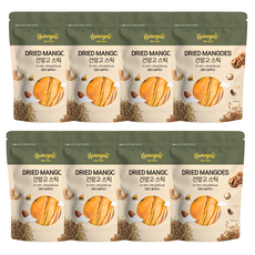 허니어스 건망고 스틱/ 쫀득말랑 달콤한 건망고 슬라이스 / 망고 말랭이/ 반건조 망고, 200g, 8개