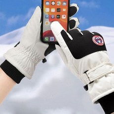 겨울장갑 남자 여자 겨울 스포츠 외출 미끄럼 방지 방한 장갑, 여성그레이