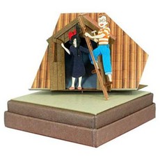 지브리 모형 집 종이접기모형 이웃집토토로 마녀배달부키키 라퓨타 센과치히로의 행방불명, MP07-95