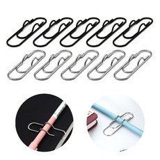 도나토르 다이어리 노트 펜 클립 홀더 10p, 10개, 블랙+실버