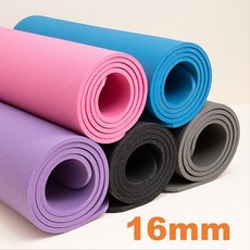두꺼운 요가매트 홈트 매트 TPE NBR 층간소음매트 16mm 15mm, 그레이