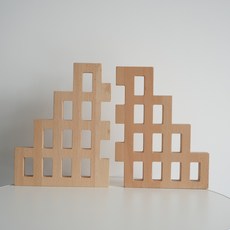 亞克力積木兒童玩具, 1個, 直牆2塊:如圖所示