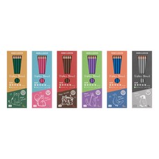 雄獅 2B霧質感鉛筆(6入) - 舒適握感 滑順好寫 經濟實惠, 1個, 藍綠松鼠NSP-90/2
