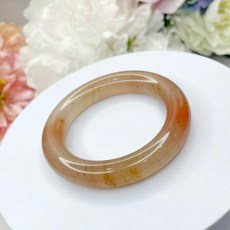 No.176 冰釀蜜桃色 手鐲 內徑 52 mm 圈口 幻彩 佘太翠 玉鐲 手環, 1個