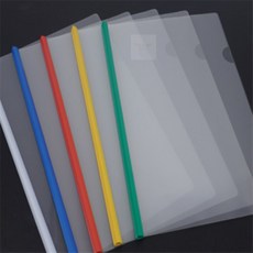 제이일 문서파일 A4 컬러 쫄대 화일 투명쫄대화일, 그린