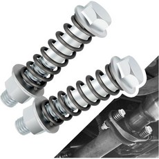 2개 세트 M8x1.25 배기 매니폴드 볼트 내구성 강한 볼트와 너트 키트 스프링 포함 머플러 시스템 수리용 범용 스터드 교체용 자동차 액세서리 M81.25, M10*1.5