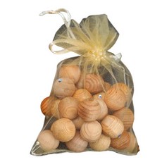 阿里山小姑娘 除臭芬芳 阿里山檜木球香包30克 房間/客廳/廁所/衣櫃/鞋櫃 室內芳香, 1個, 檜木味