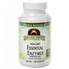 SOURCE NATURALS (源美) 必需酶 500 毫克膠囊, 180顆, 1罐