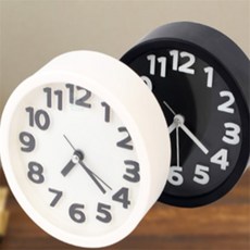 쑤니상점 저소음 원형 탁상시계 미니탁상시계