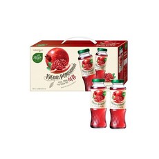 웅진 자연은 석류 주스 180ml 12병/유리병/음료/음료수/병음료수/선물/세트/드링크/사무실/병문안/박스