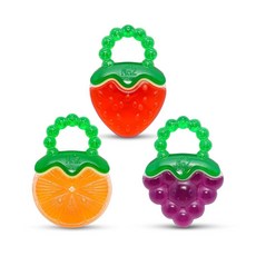 RaZbaby Fruit Koolers 3-Pack Koolers Water-Filled Teethers – Fun Fruit-Inspired Cooling Relief for, RaZbaby Fruit Koolers 3-Pack K