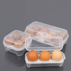 휴대용 계란 케이스 3종 박스 보관용기 정리 통 냉장고 캠핑, 3구