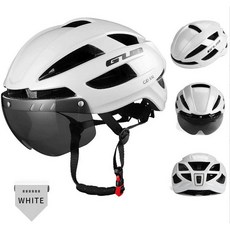 (KC인증 국내당일배송) [GUB] CJD 에어로 고글 헬멧 (65cm)(2XL 빅사이즈), 화이트, 1개