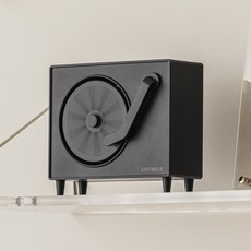 라피네르 턴테이블 전자 디퓨저 세트, 블랙 + 우드 아일랜드, 1개