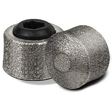 렉스아이펫 반려견 네일 그라인더 교체 헤드 반려동물 다이아몬드 팁 2팩 전문 클로 비트 가능 휠(짧은 길이), Short