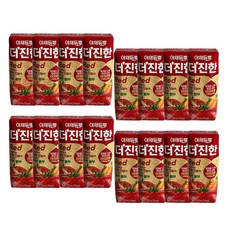 야채듬뿍 더진한 레드주스 토마토당근주스, 125ml, 16개