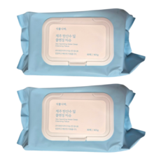 식물나라 제주 탄산수 딥 클렌징티슈, 80매입, 2개