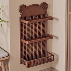 壁掛式雨傘收納架，免打孔傘架，家用長柄傘掛架，牆上置物瀝水傘桶, 1個, 黑色中號