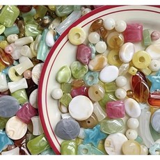 감성 핸드메이드 빈티지 믹스 아크릴 비즈 약80g 3OZ 소분세트 랜덤 혼합 컬러 DIY 팔찌 목걸이 공예 재료