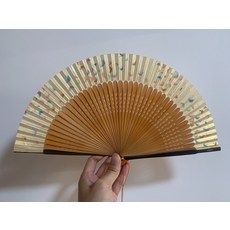 精品摺扇 珠光箔面彩蝶飛舞扇面扇子, 如圖所示, 1個