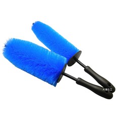 大港化工 : 聖誕樹 鋁圈刷 - 輪框刷 毛刷 鋼圈刷 輪圈刷 清潔刷 輪轂刷 鋁圈 輪框 鋼圈, L號 (大), 1個