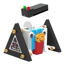 과학교육 웜기어 회전축 워킹하는 로봇 조립키트/ 과학캠프 모형만들기 영재과학, 1개