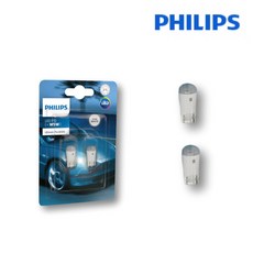 필립스 GE 오스람 LED T10 미등 번호판등 트렁크등 실내등 휀다지시등 번데기전구, 1개