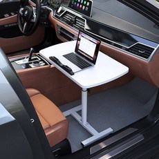 뒷자석 테이블 2열 킴핑카 트레이 거치대 식탁 차량용 접이식 선반 책상 간이, 메이플60x40