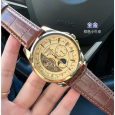 好評優選機械膠帶系列多功能瑞士經典計時機械經典腕錶手錶針奢名媛風三大多功能輕薄, 3,帶禮盒, 1個