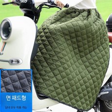 방수 보온 무릎보호대 전기차 오토바이용 플리스 안감 방풍 스커트 겨울용 라이딩 남녀공용, 1_군그린 버클 무릎 보호대