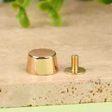 스터드 가방 금속 하드웨어 개 12MM 가죽 벨트 지갑 의류용 백 장식 네일 공예 나사 4 리벳, Gold, 1개