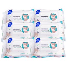 PROLEVEL台灣優紙 加蓋清潔保濕濕紙巾80抽*6包組, 3100g, 6個裝, 1套裝