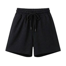 Helena 韓版寬鬆運動短褲 高腰素色居家休閒熱褲