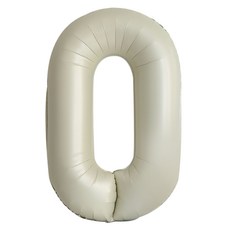 이벤트홀릭 초대형 숫자풍선 40인치 100cm, 1개, 크림 0