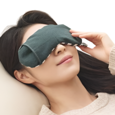 눈 다래끼 눈찜질팩 안구건조 수면안대 온열안대 눈찜질 아이마스크, 스타벅스 그린( L )