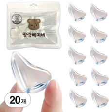 말랑베이비 프리미엄 모서리 보호대, 20개, 투명 20개, 투명