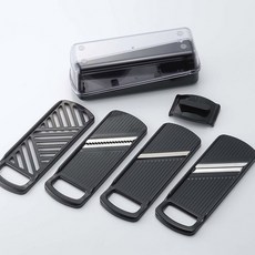 일본 컴팩트 강판 채칼 4종 세트 블랙 900+7674pU