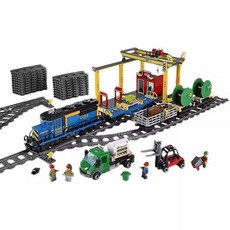 台灣熱賣 城市系列貨運列車火車高速列車模型玩具禮物, 1個, 貨運列車+動力組