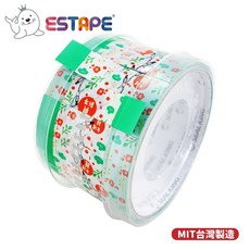 王佳ESTAPE 節慶易撕貼 (年貨貼/封口/包裝/禮品/文具/過年/新年膠帶/春聯) 台灣製造, 1個, 夏特賀新禧