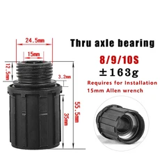 쿠쿠스토어 NOVATEC MTB 프리허브 리어 바디 8/9/10/11 속도 키트 볼 베어링 티타늄 마운틴로드 자전거 부, 01 TA Bearing 10S