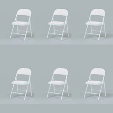 캠선생 쿠셔닝 씬 접의자 6p, 화이트