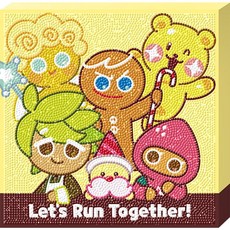 캔버스 보석십자수 우리는 25x25 쿠키런킹덤 72110PC 1(EA), 색상