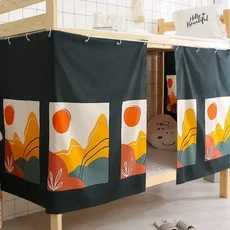 기숙사 벙커침대 커튼 암막커튼 암막커텐 사생활보호 먼지보호 개인정보 커텐만, W200 X L135cm 2pcs, Style2