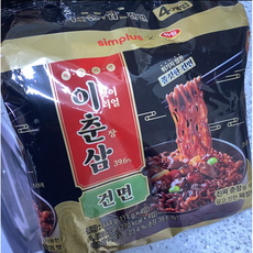 simplus 이춘삼 짜장 건면 (111g x 4입), 1팩