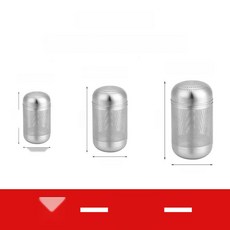 316 스텐 찻잎 티볼 원통형 스트레이너 잎차 티인퓨저, 19. 플라스틱 캡슐 1개