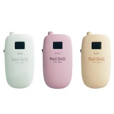 美甲打磨機 無綫充電便攜式電動磨甲器 35000轉USB拋光卸甲機, 1個, 奶奶灰  （非無線充版本）, 奶奶灰 （非無線充版本）